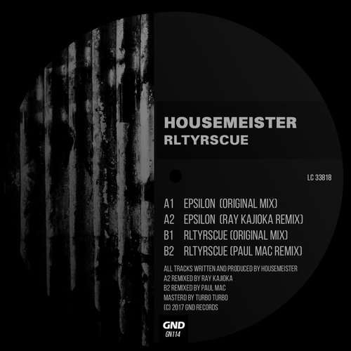 OutSoon HOUSEMEISTER “RLTYRSCUE” on GND Records incl. Remix Ray Kajioka & Paul Mac