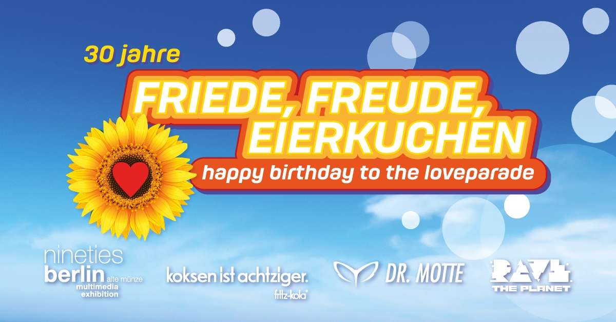 Dr. Motte & nineties berlin pres. “30 Jahre Friede, Freude, Eierkuchen” – Love-Truck at CSD Berlin