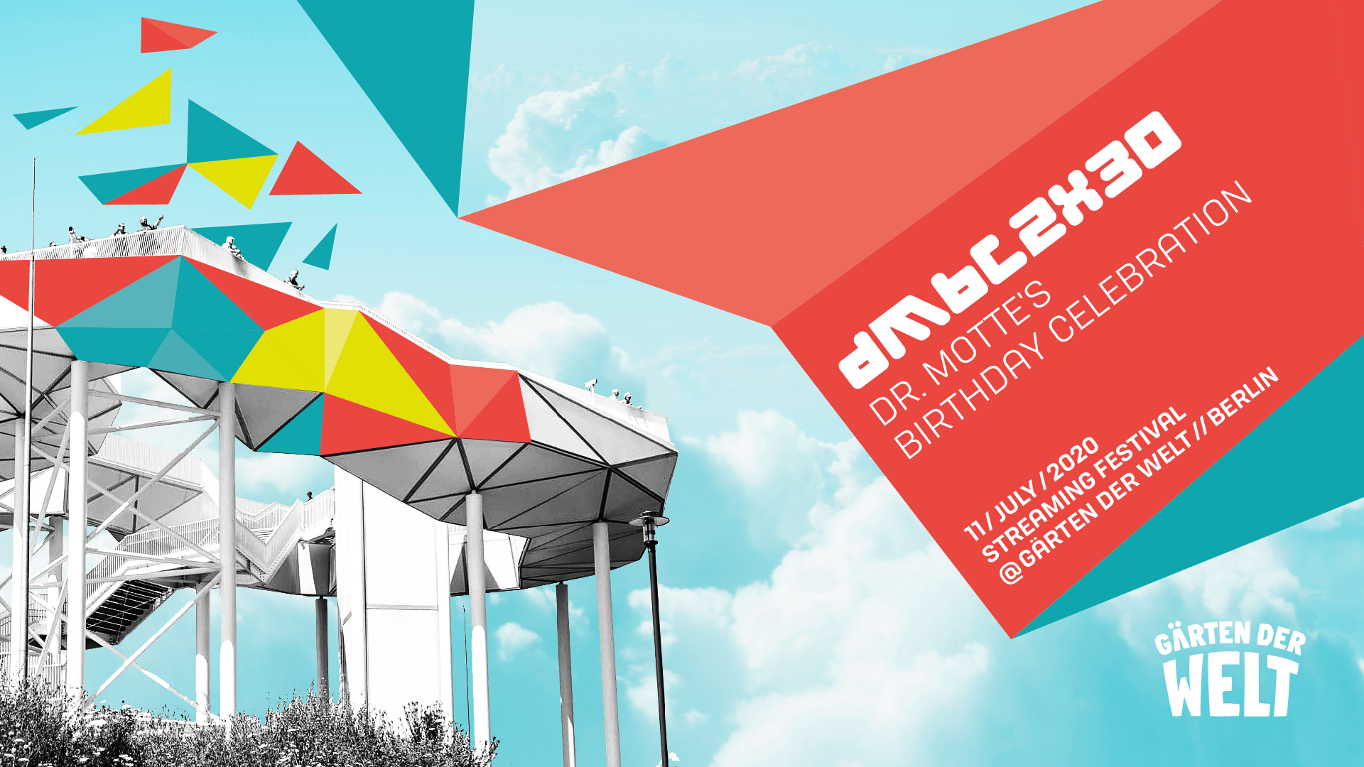 Dr. Motte’s Birthday Stream 2X30 today from 4 PM Berlin time