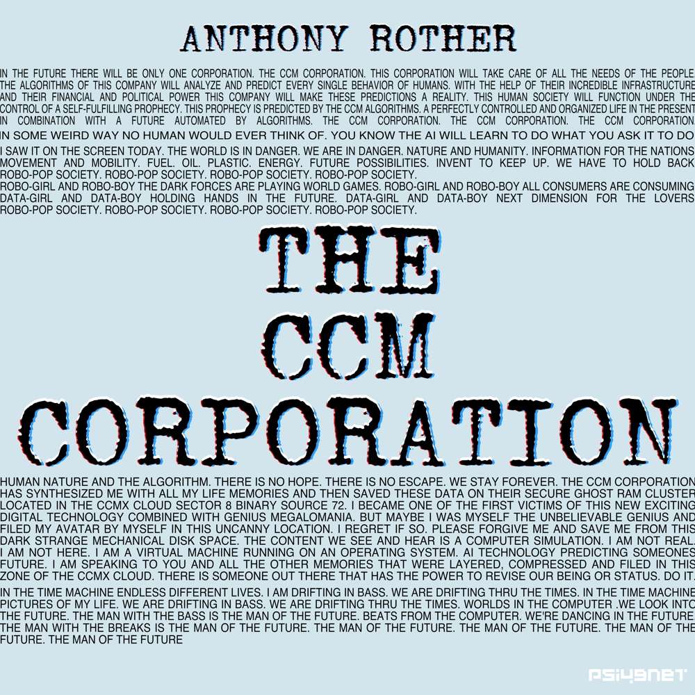 OutNow: Anthony Rother – THE CCM CORPORATION – PSI49NET